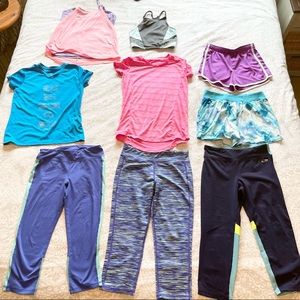 Girls Athletic Wear Lot - Size 10/12